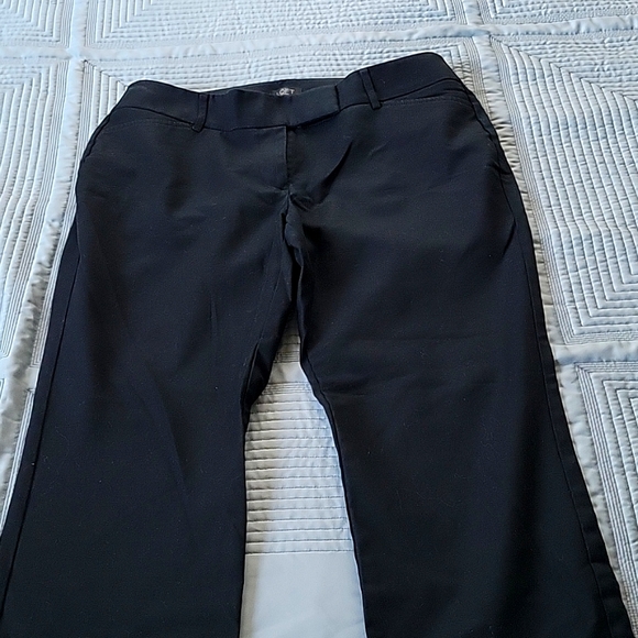 LOFT Pants - LOFT Black Trousers Julie Straight Size 10 petite